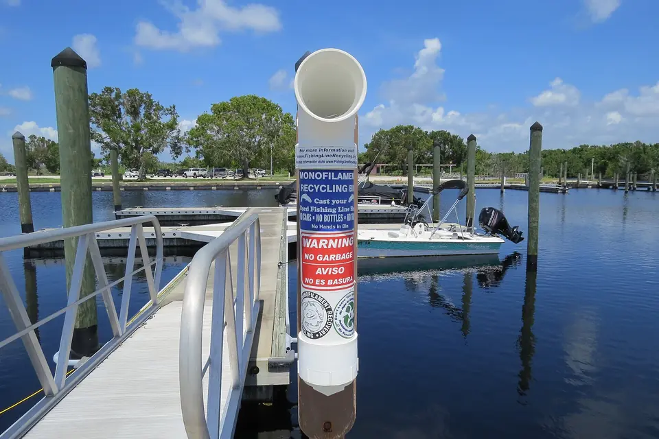 Boat dock at Flamingo in Everglades National Park, Florida